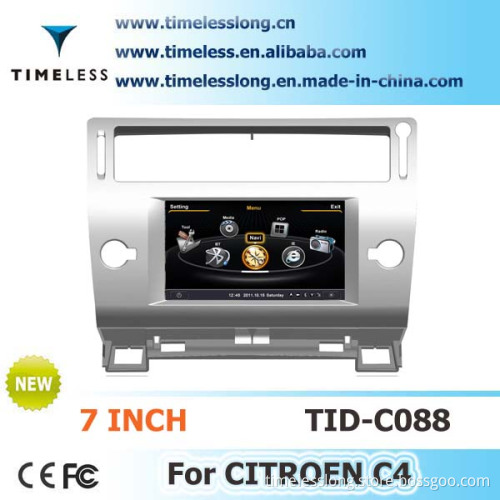Car DVD for Citroen C4 with Built-in GPS A8 Chipset RDS Bt 3G/WiFi 20 Dics Momery (TID-C088)